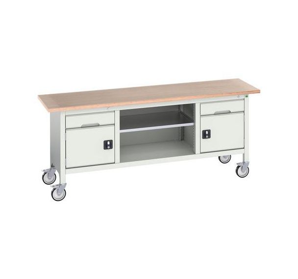Etabli Monobloc Roulant Verso 2000 x 600 M31 - Bott