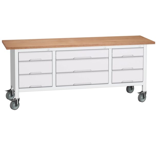 Etabli Monobloc Roulant Verso 2000 x 600 M33 - Bott