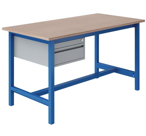 Etabli PTH plateau hêtre multiplis 24mm 1 tiroir - Sofame