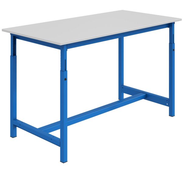 Etabli PTH plateau mélaminé 28mm réglable par crémaillère - SOFAME