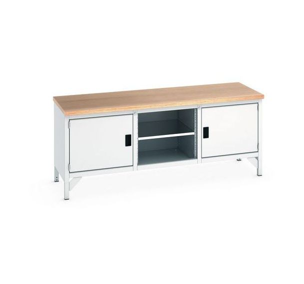 Etabli en hêtre Cubio - 1 porte - L2000mm - Bott