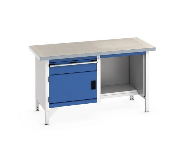 Etabli en linoléum Cubio - 1 porte - 1 tiroir - L1500mm - Bott