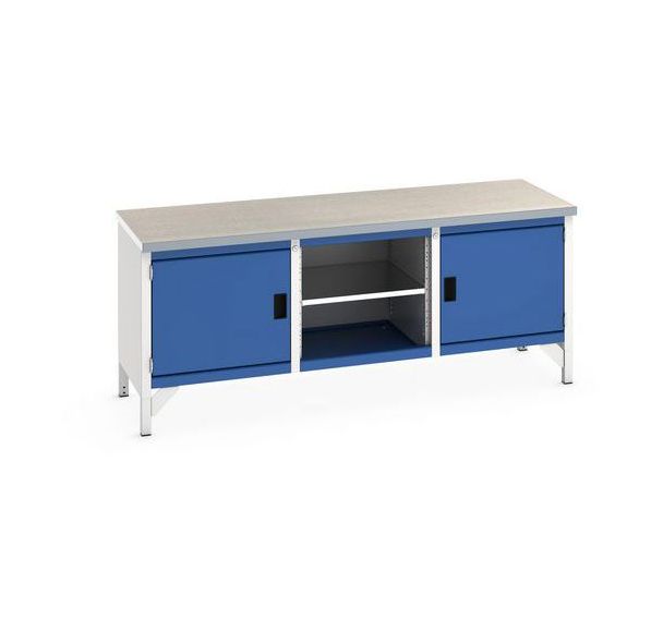 Etabli en linoléum Cubio - 1 porte - L2000mm - Bott
