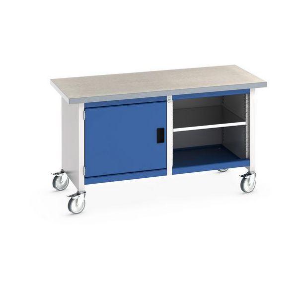 Etablis roulant LxPxH 1500x750x840mm, 1 comp. 3 tablettes