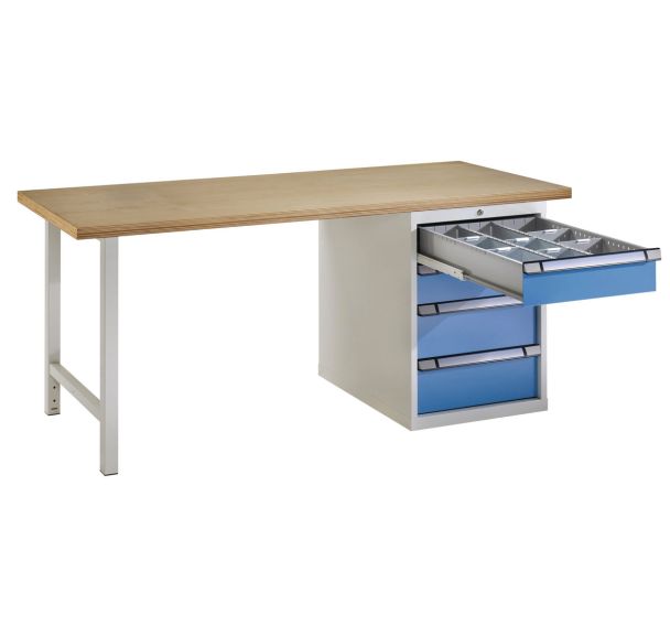 Etablis standard Largeur 2000 1500 mm 4 tiroirs - Thurmetall