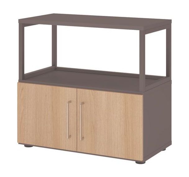 Étagère à cadre ouvert avec 2 portes - 2 niveaux - Hammerbacher