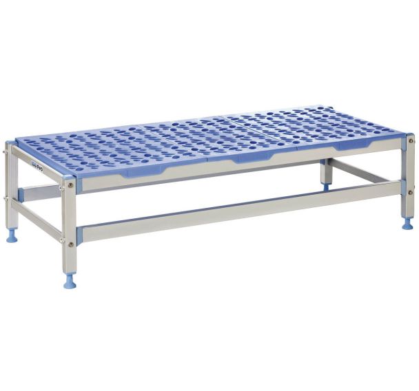 Etagère basse rayonnage alimentaire 1 niveau L/H/P 119,2x30x50 cm TOURNUS