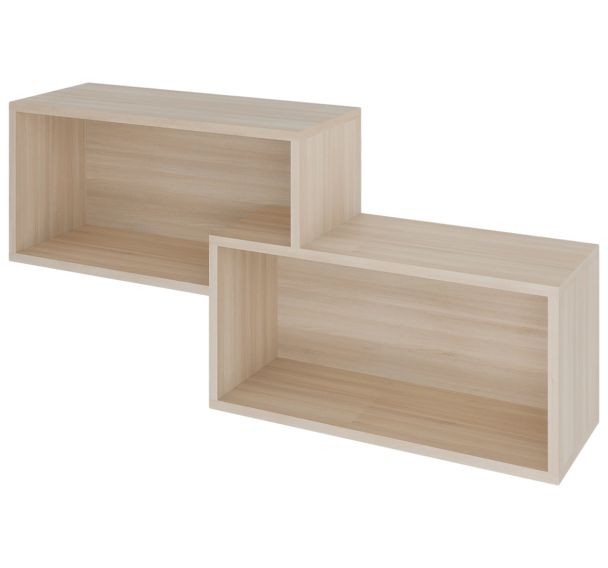 Etagère murale double EDY - Enond Mobilier