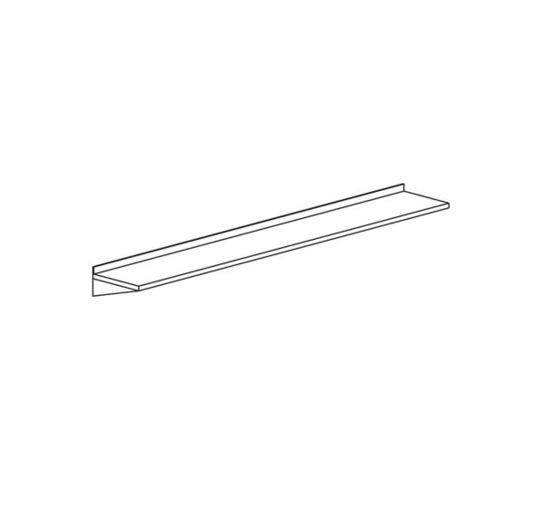 Etagère murale profondeur 400 mm avec 2 supports- EM084/1