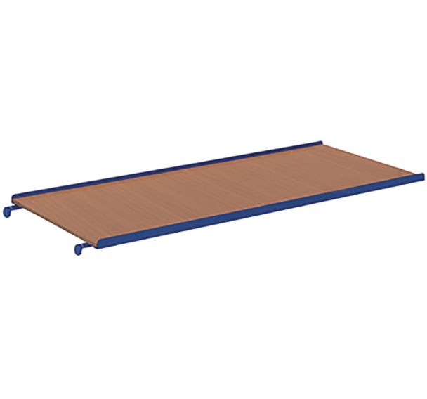 Etagères MDF décor hêtre pour chariot à étagères