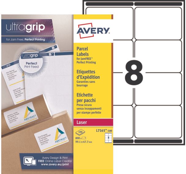Étiquette d'expédition Ultragrip - Impression laser