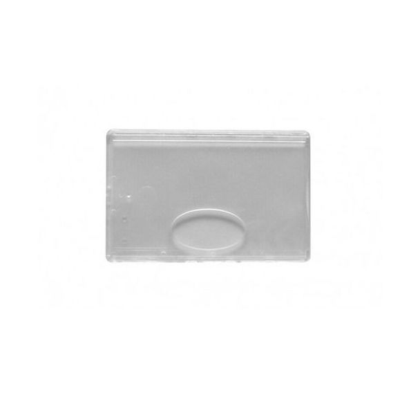Etui-carte - 1 face cristale / 1 face dépolie