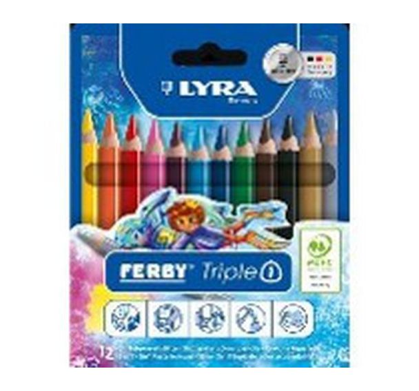 Etui 12 crayons Triple One triangulaire Ferby Ø mine 6,25 mm