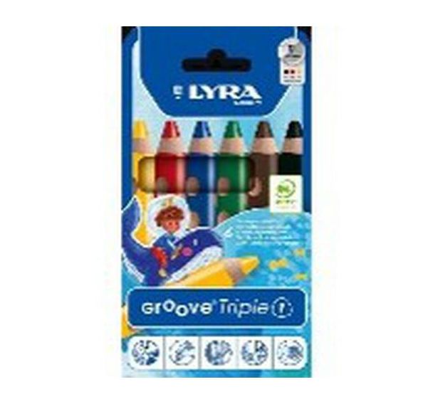 Etui 6 crayons Groove TRIPLEONE
