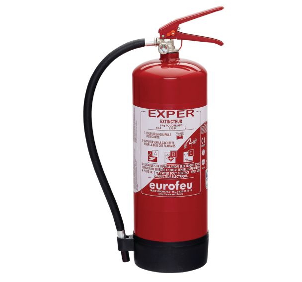Extincteur EUROFEU poudre ABC PP 9 KG Exper