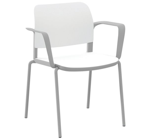 Fauteuil Adio accoudoirs polypropylène 4 pieds - Sokoa