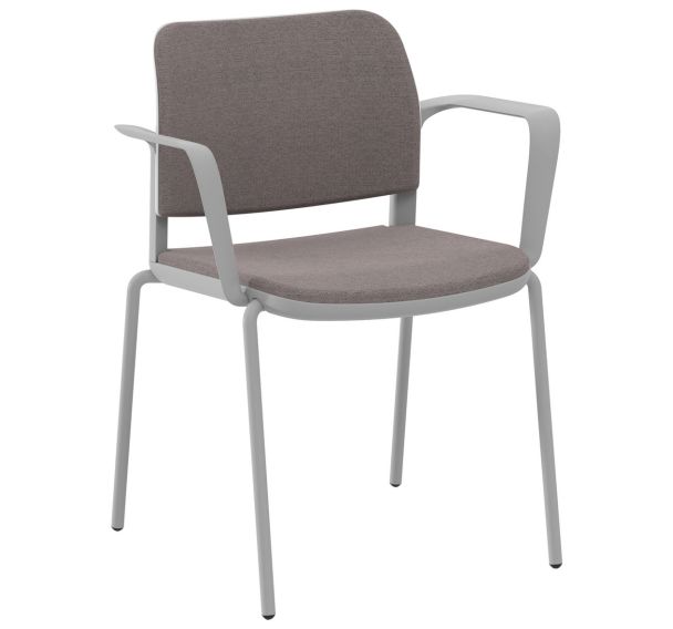 Fauteuil Adio dossier et assise tissu non feu 4 pieds - Sokoa