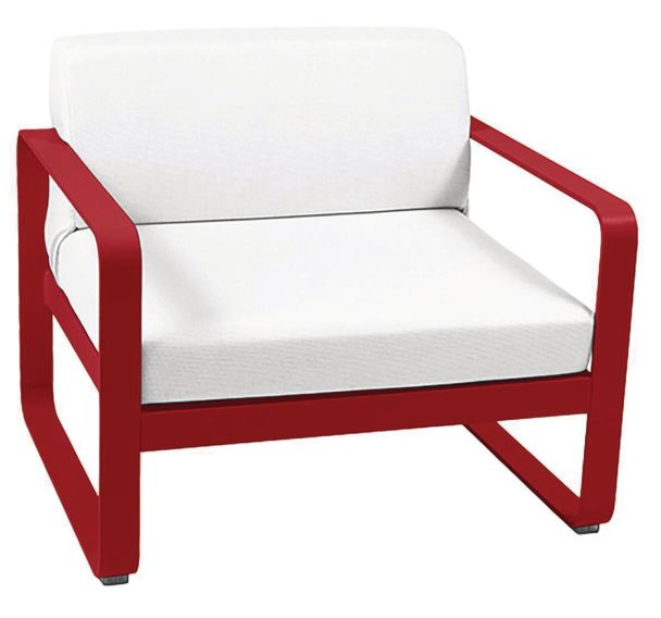Fauteuil Bellevie coussins blanc grisé - Fermob
