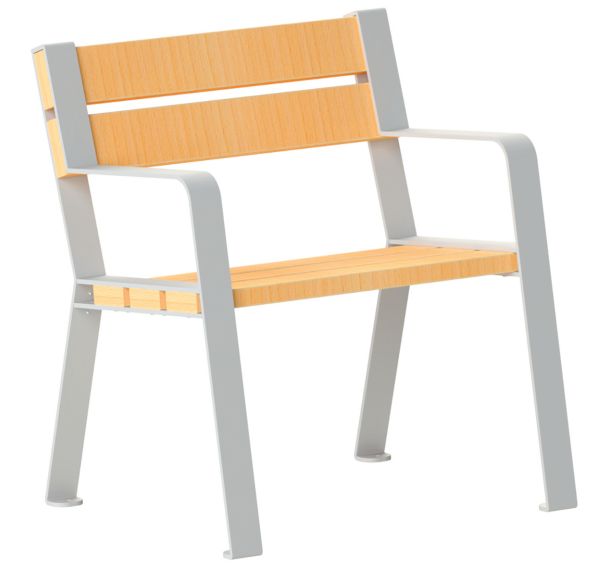 Fauteuil Forézien robinier/acier - Tolerie Forezienne