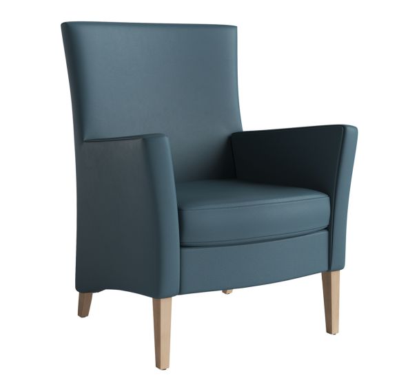 Fauteuil Manhattan dossier bas tissu enduit vinyl Valencia - Mobitec