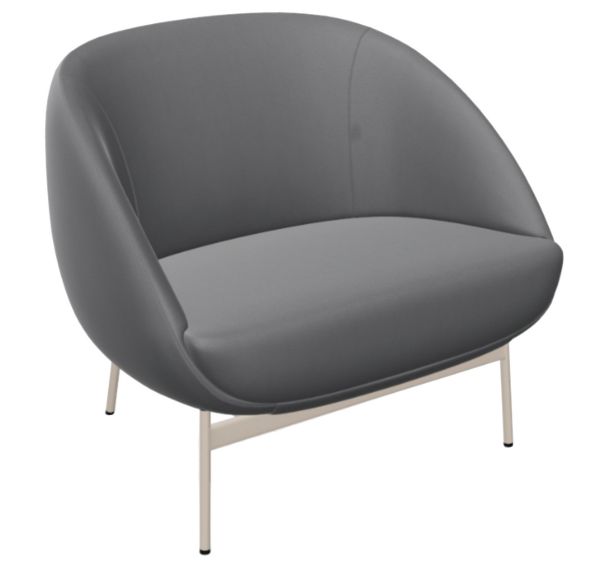 Fauteuil Mollen assise tissu enduit - Nowy Styl