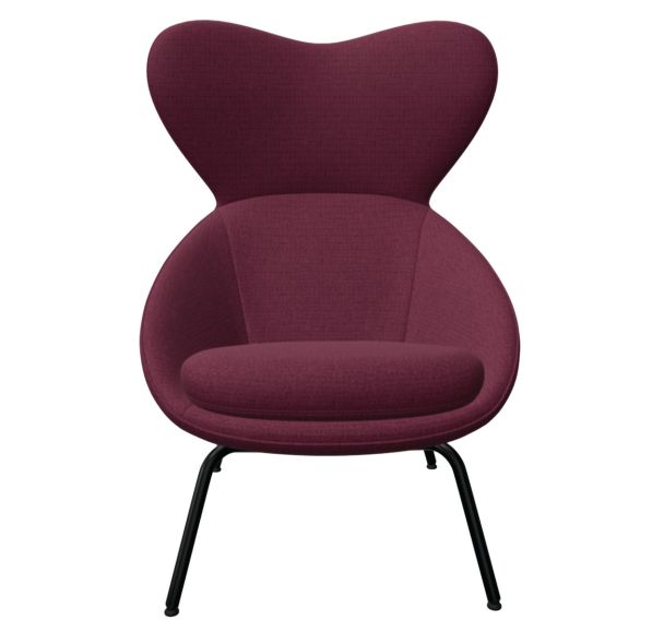 Fauteuil Scadio 4 pieds dos haut assise tissu polyester - Nowy Styl