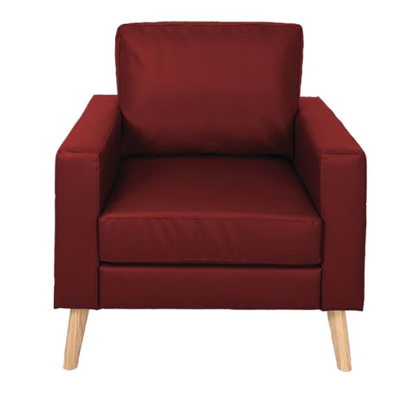 Fauteuil Stockolm revêtement enduit PVC classé non feu - MMP