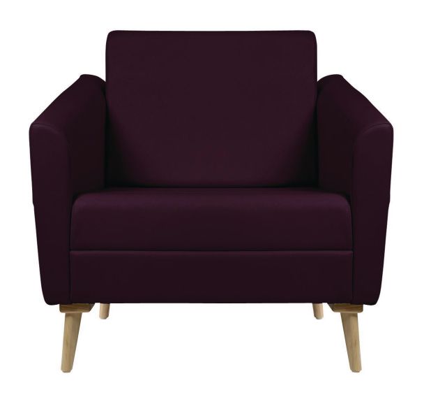 Fauteuil Wind dos haut pied bois - GGI