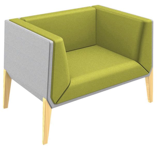 Fauteuil accueil ACCORD 1 place - Quadrifoglio