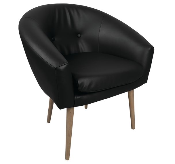 Fauteuil accueil Armand tissu enduit PVC non feu - MMP