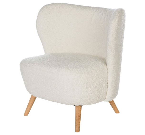 Fauteuil bas Jaipur blanc