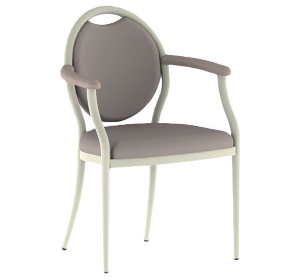 Fauteuil bridge 260 alu/mousse tissu abaka - Mobidecor