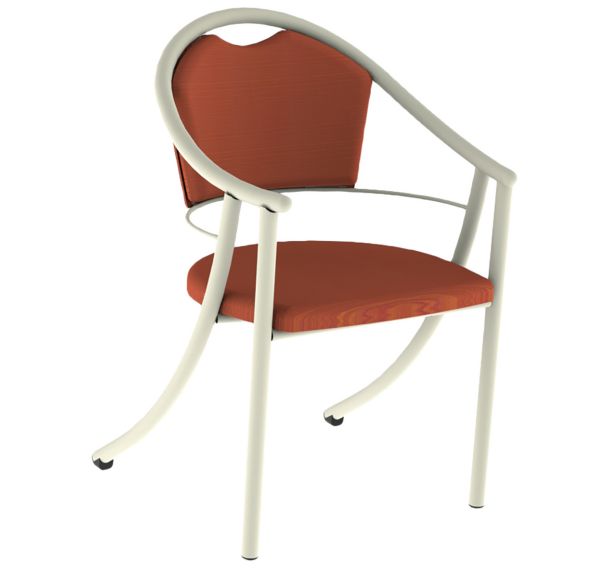 Fauteuil bridge 280 alu/mousse tissu abaka - Mobidecor