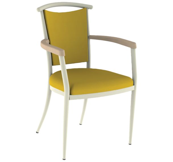 Fauteuil bridge 550 alu/mousse tissu abaka - Mobidecor