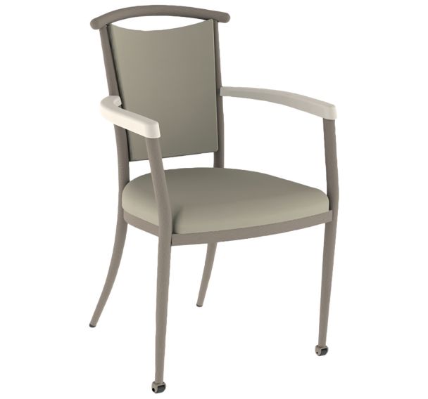 Fauteuil bridge 550 mobile alu/mousse tissu ginkgo - Mobidecor