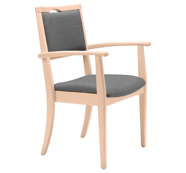 Fauteuil bridge assise dossier abaka structure hêtre - Sunset Creation
