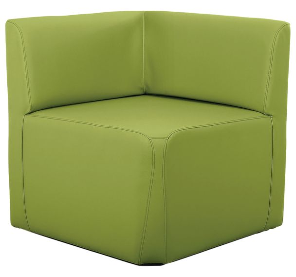 Fauteuil d'angle Leaf tissu simili cuir - Spouf