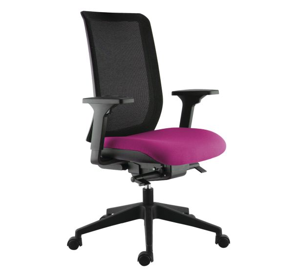 Fauteuil de bureau ergonomique Max dossier résille noire - Sokoa