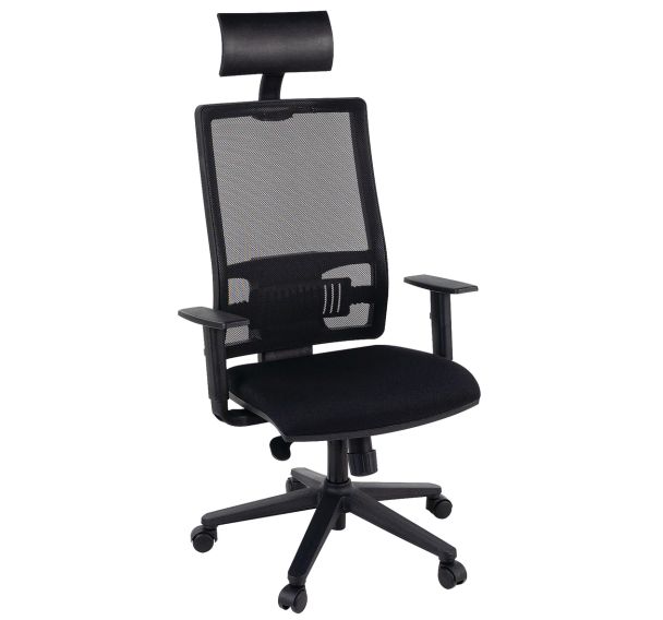 Fauteuil de bureau ergonomique avec têtière Office - Manutan Expert