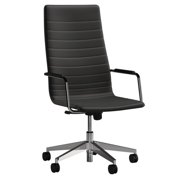 Fauteuil direction Visual revêtement tissu enduit PVC - Quadrifoglio