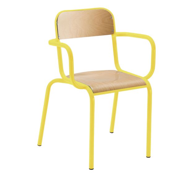 Fauteuil maitre accoudoirs tube - Manutan Expert