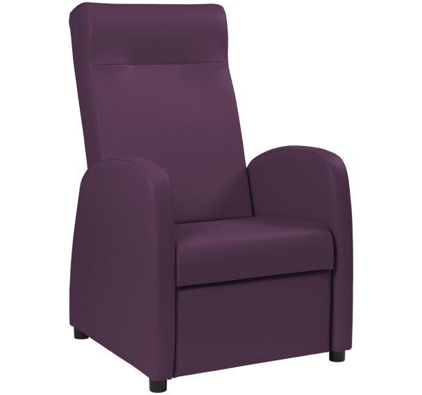 Fauteuil relaxation Marsan pied hêtre enduit PVC - GGI
