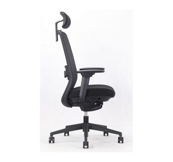 Fauteuil synchrone avancé dos résille assise tissu - NOWY STYL