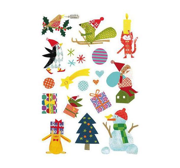 Etui 6 planches gommettes géantes baby repositionnables - Maildor