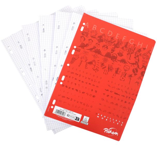 Feuillet recharge classeurs 200 pages A4 5x5 blanc 90g (Etui de 100)