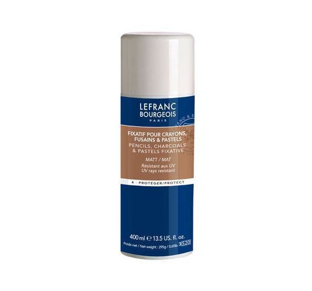 Fixatif pour pastels et fusains. bombe 400 ml. lefranc & bourgeois