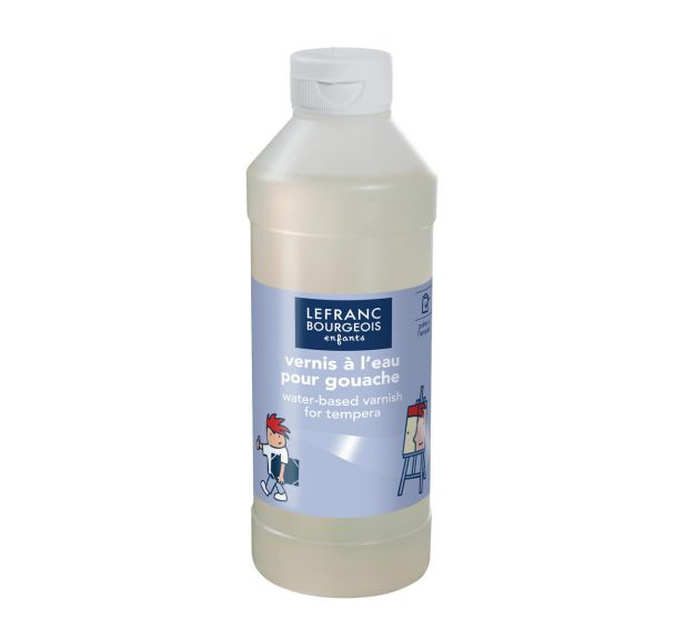 Flacon 1 litre de vernis à l'eau LEFRANC & BOURGEOIS.