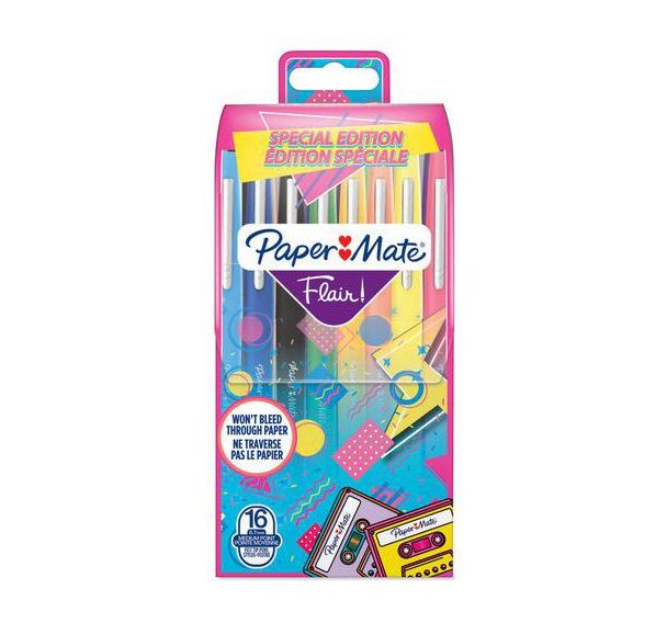 Flair Retro Trends pochette 16 couleurs assorties