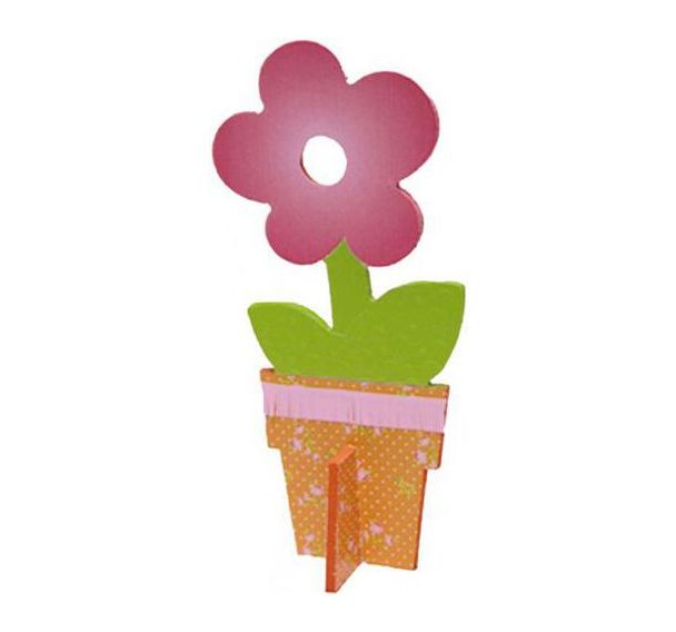 Fleur 3D sur socle 200 x 96 x 57 mm (Lot de 6)