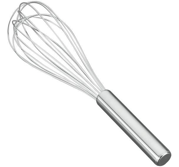 Fouet acier inox mche plein.25cm122825